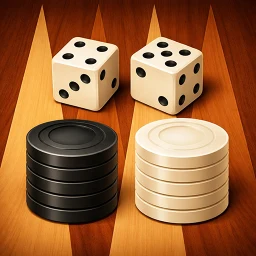 Icône de Backgammon - Deux joueurs